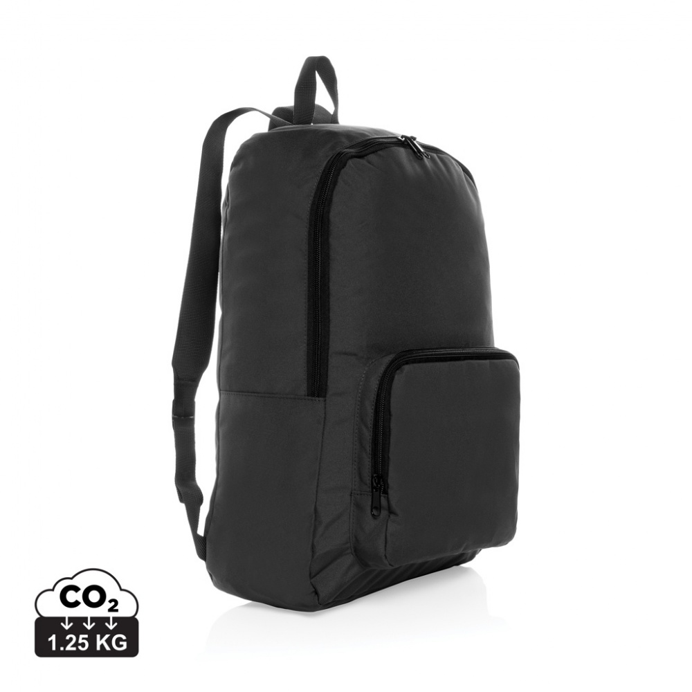 Logo trade corporate gift photo of: Dillon AWARE™ RPET foldable classic backpack